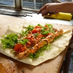 Delicious! Shish kebab wrap in Turkey